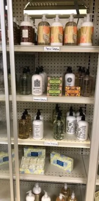 Gift shop and store display inside Delta Drug
